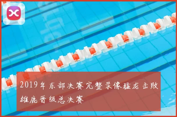 2019年东部决赛完整录像猛龙击败雄鹿晋级总决赛